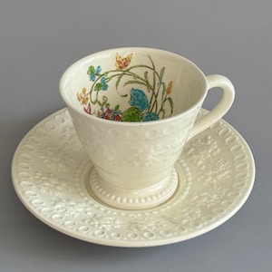 Vintage Wedgwood Wellesley Montreal Tea Cup and Saucer Set - Made in England
