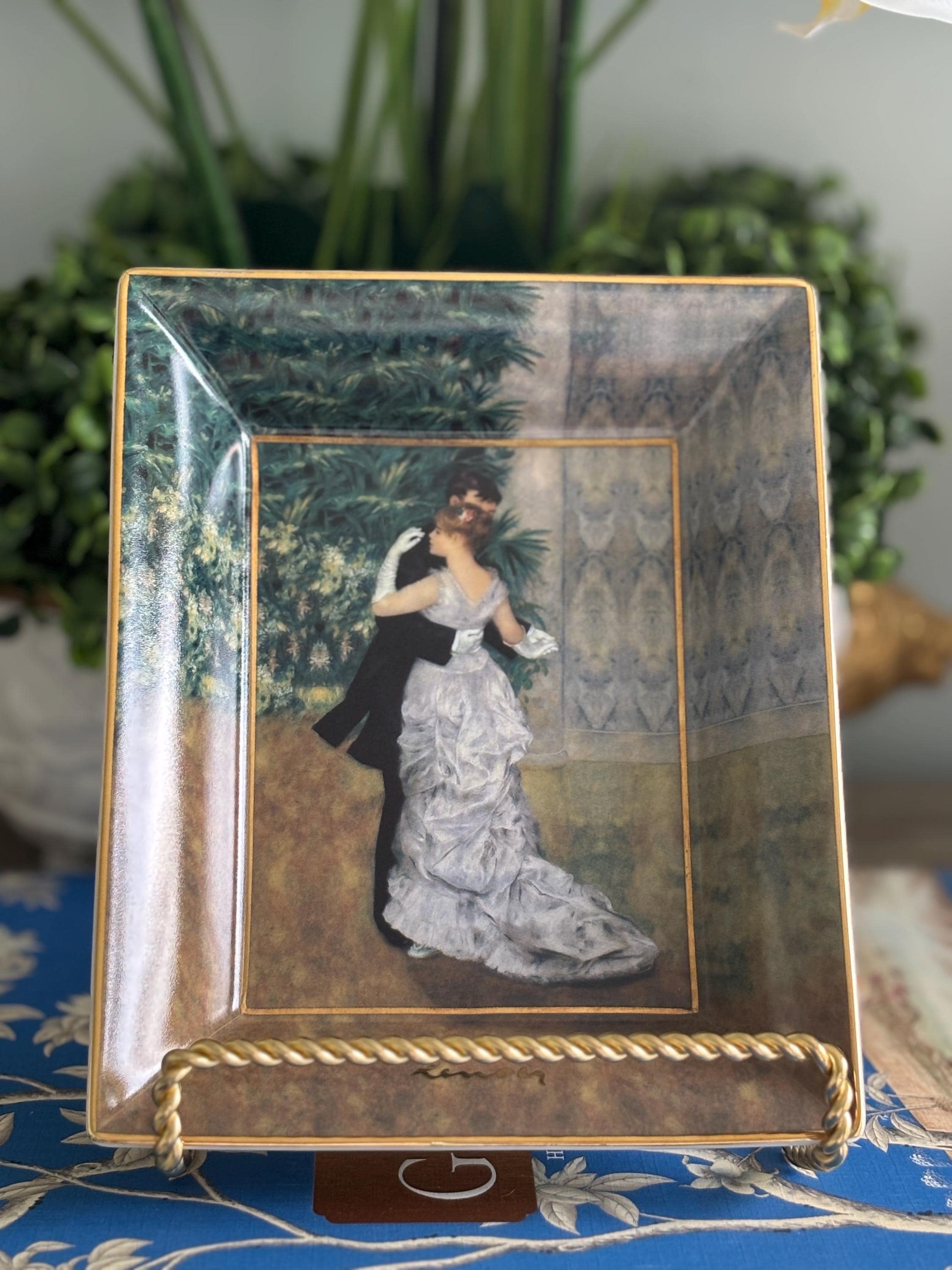 Auguste Renoir “danse En Ville” Porcelain Tray, Limited Edition