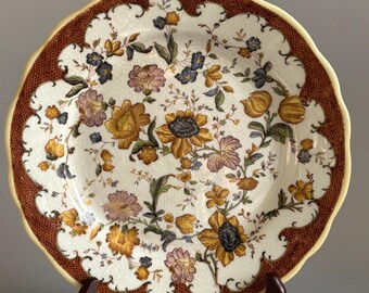 Wong Lee WL 1895 Floral Porcelain Plate – Decorative Chinoiserie. Prized Possessions USA.