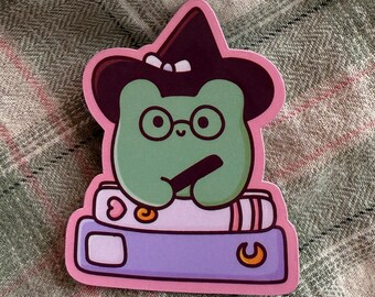 Sticker grenouille sorcier