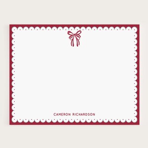 Graduation Thank You Note Cards, University of Alabama Crimson Stationery, Personalized School Spirit Note Cards, College Stationery Set