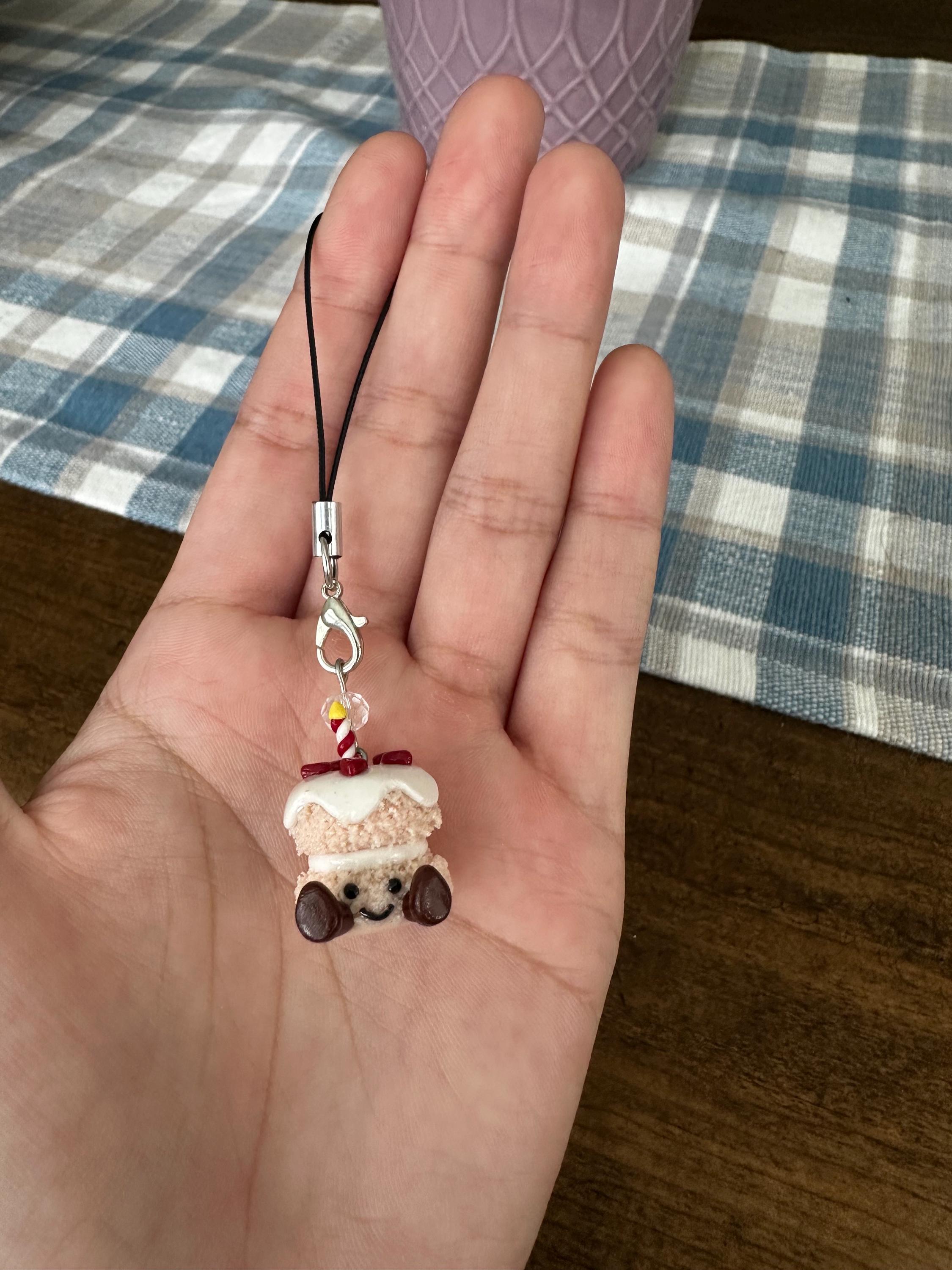 Mini Jellycat Polymer Clay Keychain - Cute Phone Strap & Collectible Charm