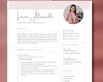 Editable Resume Template: Modern CV Design (Google Docs, Word, Canva)