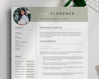 Teacher Resume Template: Professional Education CV Design (Instant Download)