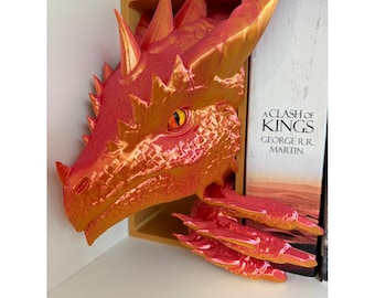 Sun Dragon Book Nook Fantasy Set Book Ends