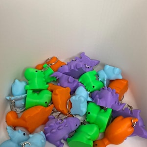 Party Favour Dinosaur Keyrings