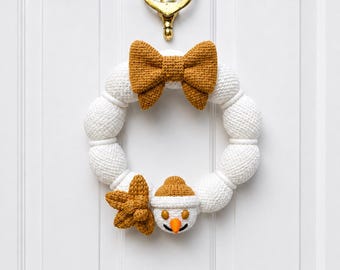 Snowman Christmas Wreath