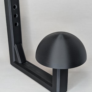 Motorbike and cycle helmet wall mount bracket