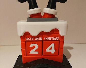 Advent Calendar Santa Chimney