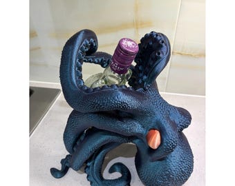 Octopus Kraken Rum Bottle Holder 1 Litre or 700ml Standard Bottle Size