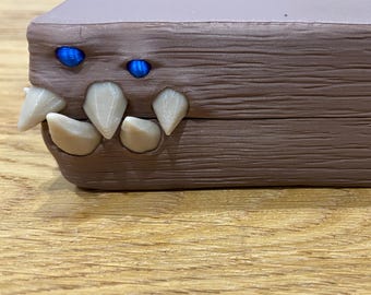 Mimic Monster Dice Tray with Built-In Life Counter | DnD Dice Holder