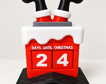 Unique Christmas Advent Calendar Santa Chimney