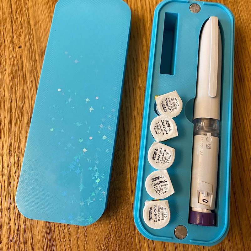 Mounjaro KwikPen Weight Loss Pen Fridge, Travel Hard Case Starry Sparkling Finish