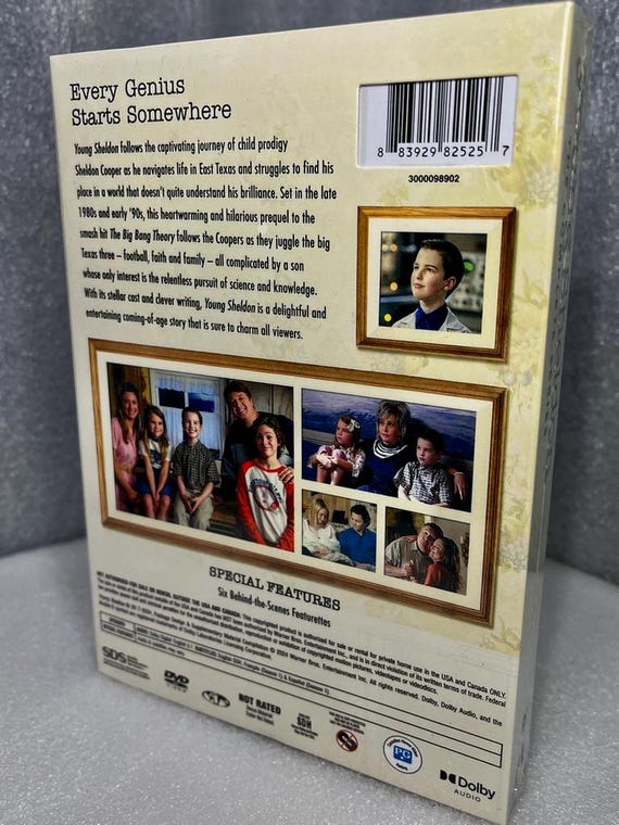 Young Sheldon Season 1-6 12 DVD - Etsy