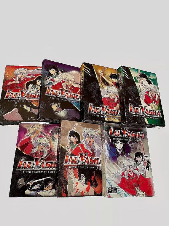 Inuyasha Complete Series Season 1-7 32 DVD - Etsy