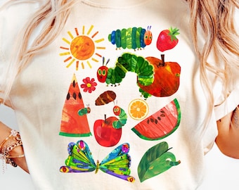 Comfort Colors Caterpillar Teacher Shirt: Children's Book Tee