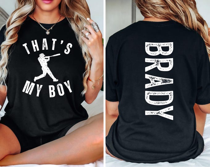 That’s My Boy⚾️- T SHIRT - (COMFORT COLOR/BELLA) main image 1