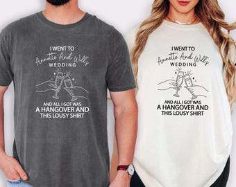 Camiseta de boda personalizada Comfort Colors, camiseta de cóctel para bodas, artículos de regalo para recién casados, camiseta Got Sauced