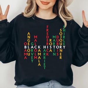 Black History Month Shirt, Celebrate School Black History Sweater, Black Leaders Shirt, Black Historical Icons Tee, Melanin Empowerment Tee
