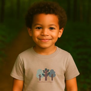 Kids Nature Shirt|Toddler T-Shirt|Unisex Toddler Tee|Canadian Kids Apparel|Soft Cotton T-Shirt|Tree Print Shirt|Minimalist Kids Tee|kids tee