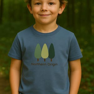 Kids Nature Shirt|Toddler T-Shirt|Unisex Toddler Tee|Canadian Kids Apparel|Soft Cotton T-Shirt|Tree Print Shirt|Minimalist Kids Tee|kids tee