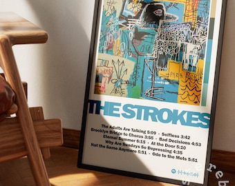The Strokes Album Poster | The New Abnormal Album | Album Poster | Album Cover | Pop Music | Tracklist Poster | Concert Poster | Digital Art