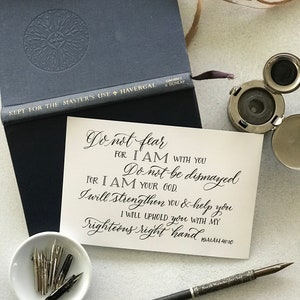 Isaiah 41.10 Scripture Print Bella Scriptura Collection from Paperglaze Calligraphy image 3