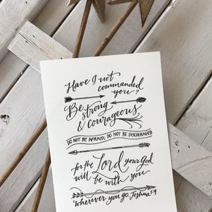 Joshua 1:9 Bella Scriptura Collection from Paperglaze Calligraphy image 2