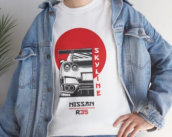 Nissan GT-R R35 Graphic Tee: Japanese Supercar Shirt