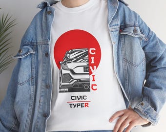 Honda Civic Type R T-Shirt: JDM Car Graphic Tee