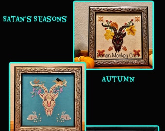 Satan's Seasons Collection DIGITAL PATTERNS Cross Stitch