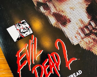 NEW PRICE!! Evil Dead 2: The Book of the Thread Cross Stitch Pattern Book