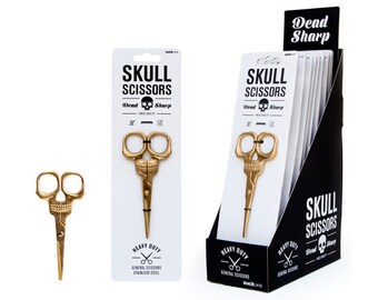 Heavy Duty Dead Sharp Skull Scissors for Embroidery Crafting 