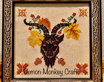 Satan's Seasons-Autumn DIGITAL Cross Stitch PATTERN