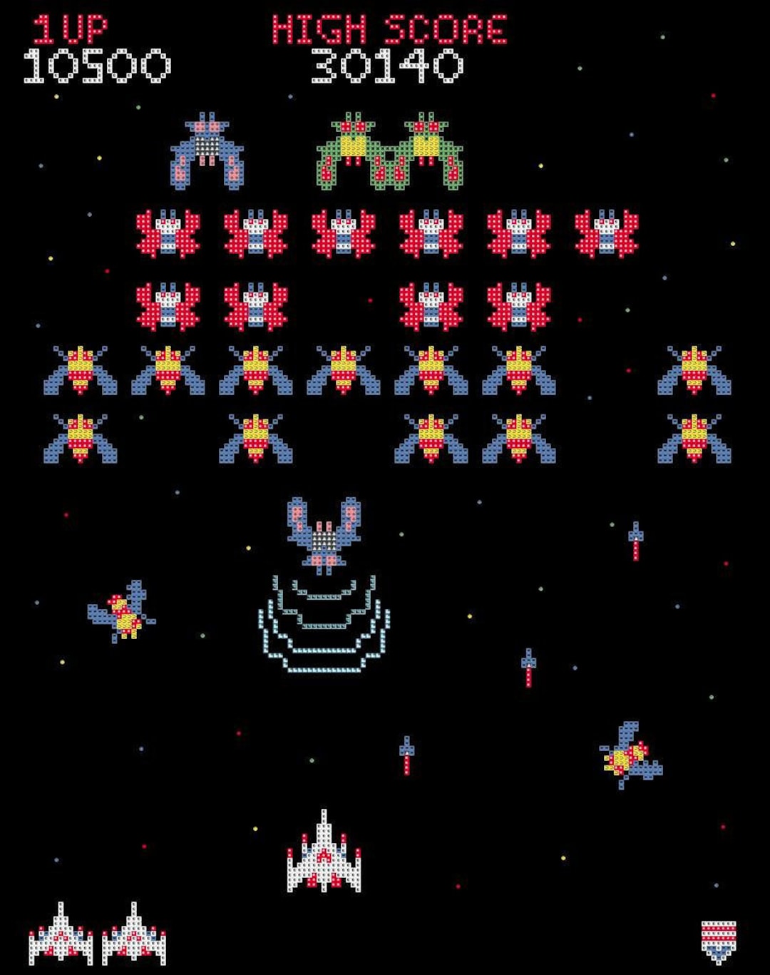 Galaga Arcade Game Screen