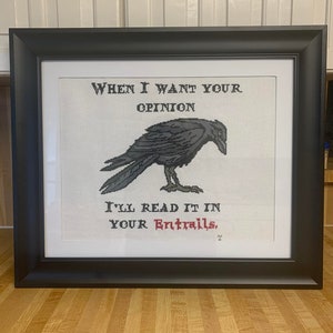 Entrails Pattern Opinions and Entrails With Crow, a DIGITAL DOWNLOAD PATTERN for Cross ...