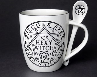 Hexy Witch Mug and Spoon Set