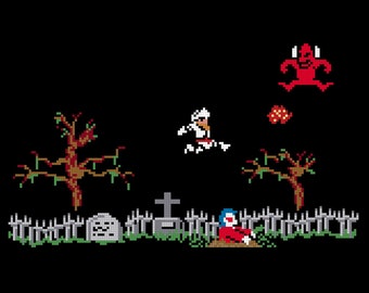 Ghosts 'N Goblins Cross Stitch Digital Pattern