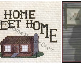 Evil Dead Cabin Sampler-recreatie digitaal patroon