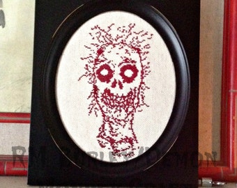 Necromantic Grinning Skull DIGITAL PATTERN