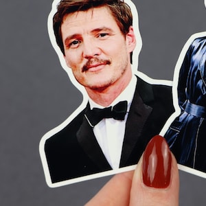 Coppia di adesivi in vinile Pedro Pascal Tux/Robe