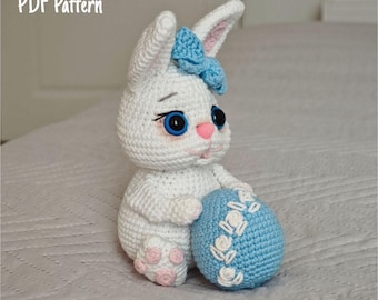 Easter Bunny Crochet Pattern - Amigurumi Rabbit PDF Tutorial for Handmade Easter Decor & Gifts