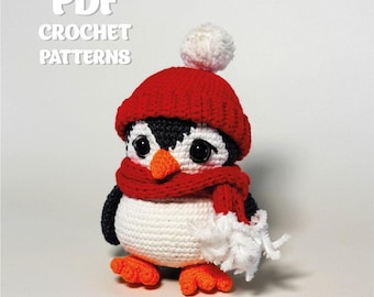 Amigurumi Penguin Crochet Pattern – Winter Outfit Plushie (PDF Pattern)