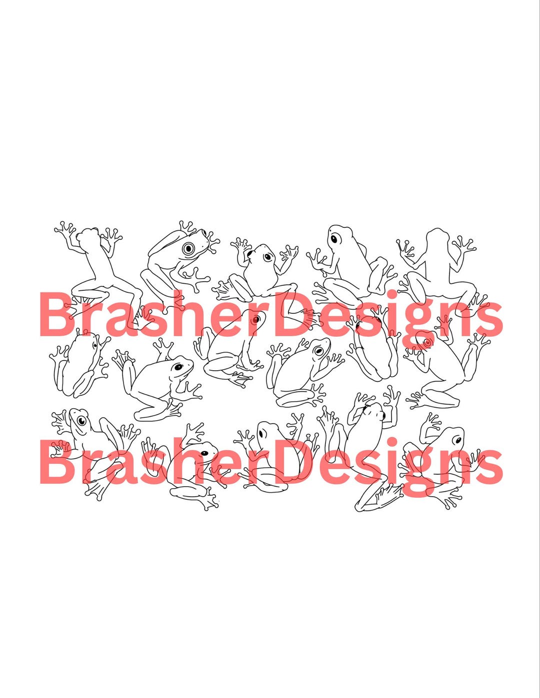 Frog Positions Flash Sheet - Etsy