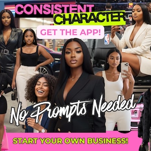 AI Twin, Avatar, Consistent Character Luxury Life Image Generator App