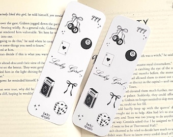 Y2K Lucky Girl Bookmark, Coquette Style