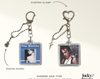 Custom Alternative Indie Rock Album Keychain / Bag Charm