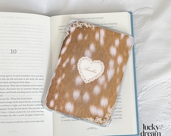 Personalized Fawn Coquette Deer Print Kindle Insert |   E-Reader Gifts and Accessories