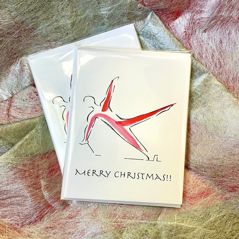 Pilates Christmas Cards Holiday Cards Teacher or Student Etsy