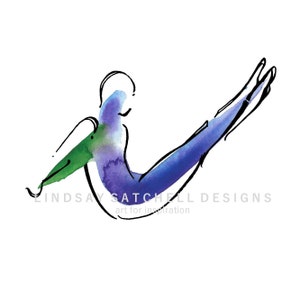 Boomerang | Pilates Art Print, Pilates Gift, Pilates Studio Decor, Inspiration Art, Gifts, Pilates Inspiration